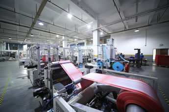 紙塑復合袋車間展示